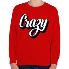 PRINTFASHION Crazy - Gyerek pulóver - Piros gyerek pulóver, kardigán