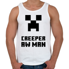 PRINTFASHION creeper aw man - Férfi atléta - Fehér atléta, trikó