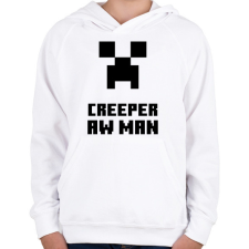PRINTFASHION creeper aw man - Gyerek kapucnis pulóver - Fehér gyerek pulóver, kardigán