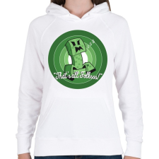 PRINTFASHION Creeper - Ez van srácok! - Női kapucnis pulóver - Fehér női pulóver, kardigán