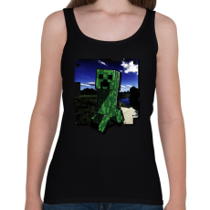 PRINTFASHION Creeper (képregény stílus) - Női atléta - Fekete