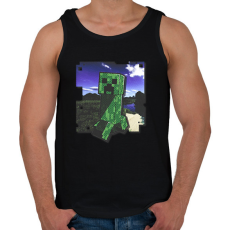 PRINTFASHION Creeper (képregény stílus - világosabb kiadás) - Férfi atléta - Fekete