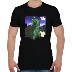 PRINTFASHION Creeper (képregény stílus - világosabb kiadás) - Férfi póló - Fekete