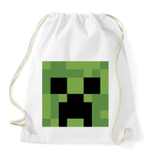 PRINTFASHION Creeper Minecraft - Sportzsák, Tornazsák - Fehér tornazsák