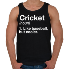 PRINTFASHION Cricket - Férfi atléta - Fekete atléta, trikó