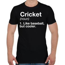 PRINTFASHION Cricket - Férfi póló - Fekete