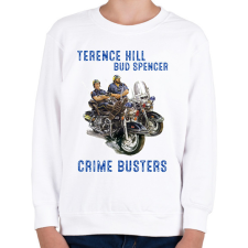 PRINTFASHION crime busters - Gyerek pulóver - Fehér gyerek pulóver, kardigán