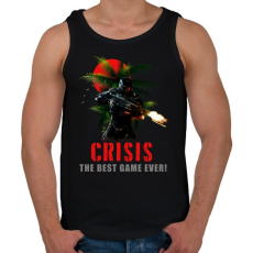 PRINTFASHION crisis - Férfi atléta - Fekete
