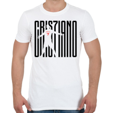 PRINTFASHION Cristiano Ronaldo - Férfi póló - Fehér férfi póló