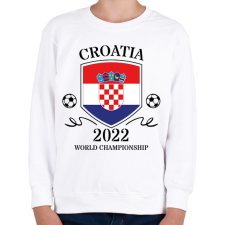 PRINTFASHION Croatia 2022 - Gyerek pulóver - Fehér gyerek pulóver, kardigán