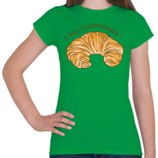 PRINTFASHION Croissaint - Női póló - Zöld