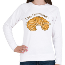 PRINTFASHION Croissaint - Női pulóver - Fehér