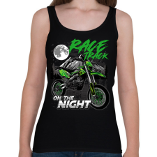 PRINTFASHION Cross Motor Race Track - motokrossz - Női atléta - Fekete női trikó