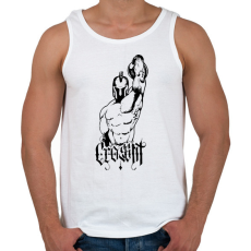 PRINTFASHION Crossfit harcos - Férfi atléta - Fehér
