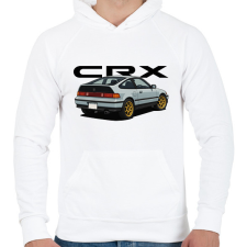 PRINTFASHION CRX - Férfi kapucnis pulóver - Fehér férfi pulóver, kardigán
