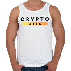 PRINTFASHION crypto geek - Férfi atléta - Fehér