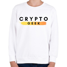 PRINTFASHION crypto geek - Gyerek pulóver - Fehér