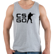 PRINTFASHION CS:GO - Férfi atléta - Sport szürke atléta, trikó