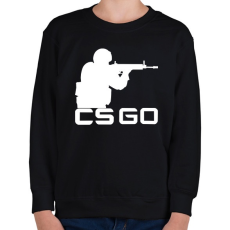 PRINTFASHION CS:GO - Gyerek pulóver - Fekete