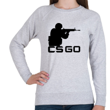 PRINTFASHION CS:GO - Női pulóver - Sport szürke női pulóver, kardigán