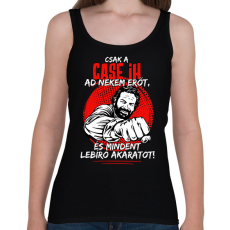 PRINTFASHION Csak a case ih ad nekem erőt - Női atléta - Fekete