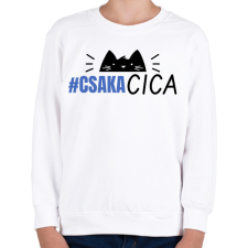 PRINTFASHION CSAK A CICA - Gyerek pulóver - Fehér gyerek pulóver, kardigán