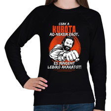 PRINTFASHION Csak a kubota ad nekem erőt - Női pulóver - Fekete női pulóver, kardigán