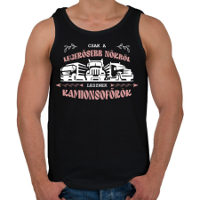 PRINTFASHION Csak a legerősebb nőkből - Férfi atléta - Fekete atléta, trikó