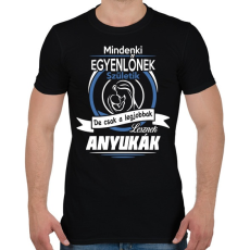 PRINTFASHION Csak a legjobbak lesznek anyukák - Férfi póló - Fekete