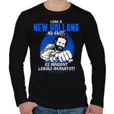 PRINTFASHION Csak a new holland ad erőt - Férfi hosszú ujjú póló - Fekete férfi póló