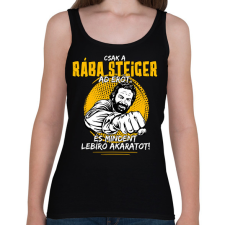 PRINTFASHION Csak a rába steiger ad erőt - Női atléta - Fekete női trikó