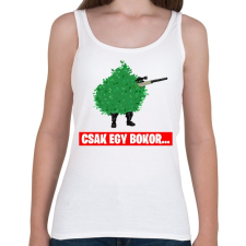 PRINTFASHION Csak egy bokor... - Női atléta - Fehér női trikó