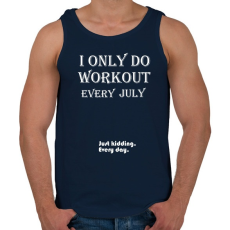 PRINTFASHION Csak júliusban megyek edzeni. Vicceltem, minden nap. - Férfi atléta - Sötétkék