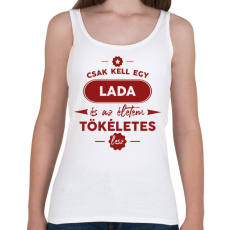 PRINTFASHION Csak kell egy Lada - Női atléta - Fehér