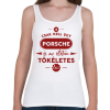 PRINTFASHION Csak kell egy Porsche - Női atléta - Fehér