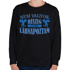 PRINTFASHION Csak lábnapoztam - Gyerek pulóver - Fekete