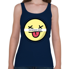 PRINTFASHION Csak másnapos vagyok - Női atléta - Sötétkék női trikó