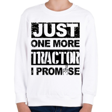 PRINTFASHION Csak még 1 traktor, megígérem - Gyerek pulóver - Fehér gyerek pulóver, kardigán