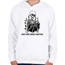 PRINTFASHION Csak még egy fejezet - Gyerek kapucnis pulóver - Fehér gyerek pulóver, kardigán