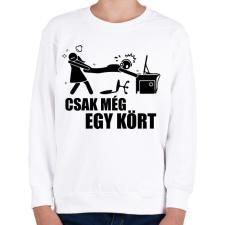 PRINTFASHION Csak még egy kört - Gyerek pulóver - Fehér gyerek pulóver, kardigán