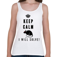 PRINTFASHION Csak nyugi én megoldom!(kártevőirtó) - Női atléta - Fehér