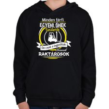 PRINTFASHION Csak nyugi raktáros vagyok 02 - Gyerek kapucnis pulóver - Fekete gyerek pulóver, kardigán