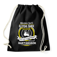 PRINTFASHION Csak nyugi raktáros vagyok 02 - Sportzsák, Tornazsák - Fekete tornazsák