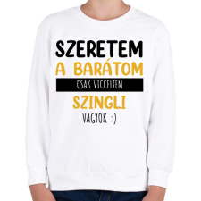 PRINTFASHION Csak vicceltem - Női - Gyerek pulóver - Fehér gyerek pulóver, kardigán