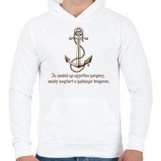 PRINTFASHION Család - Férfi kapucnis pulóver - Fehér