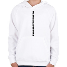 PRINTFASHION Családfenntartó - fekete - Gyerek kapucnis pulóver - Fehér gyerek pulóver, kardigán