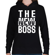 PRINTFASHION Családi - Az új főnök (gyerek) - Női kapucnis pulóver - Fekete