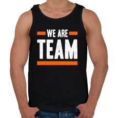 PRINTFASHION Csapat vagyunk! - Férfi atléta - Fekete