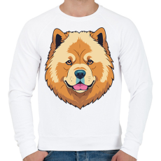 PRINTFASHION Csau csau - Férfi pulóver - Fehér