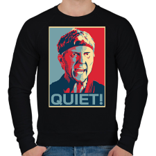 PRINTFASHION Csendet! - Cobra Kai - Férfi pulóver - Fekete férfi pulóver, kardigán